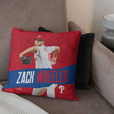 Philadelphia Phillies Zack Wheeler Throw Pillow