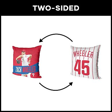 Philadelphia Phillies Zack Wheeler Throw Pillow