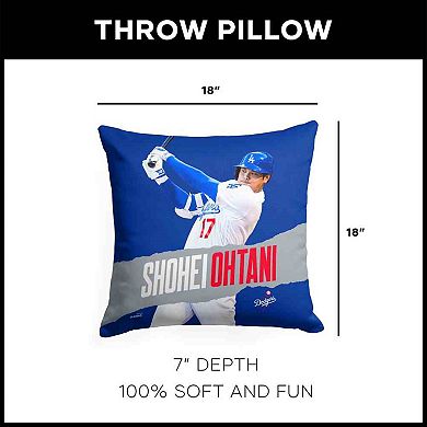 Los Angeles Dodgers Shohei Ohtani Throw Pillow