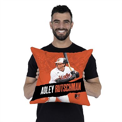 Baltimore Orioles Adley Rutschman Throw Pillow