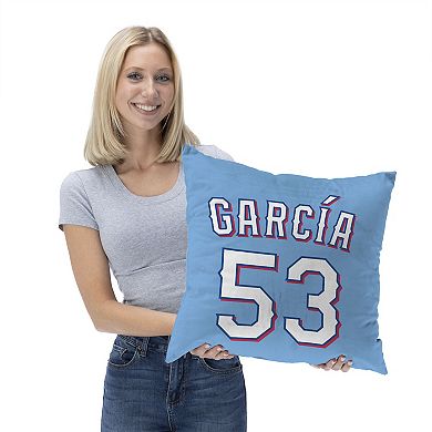 Texas Rangers Adolis Garcia Throw Pillow