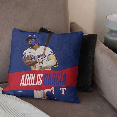 Texas Rangers Adolis Garcia Throw Pillow
