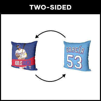 Texas Rangers Adolis Garcia Throw Pillow