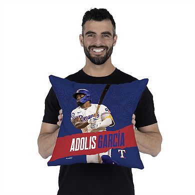 Texas Rangers Adolis Garcia Throw Pillow