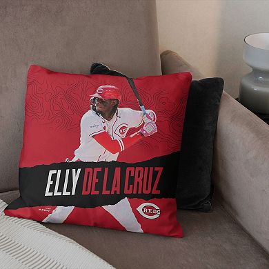 Cincinnati Reds Elly De La Cruz Throw Pillow