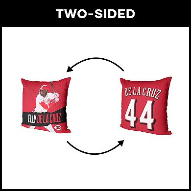 Cincinnati Reds Elly De La Cruz Throw Pillow