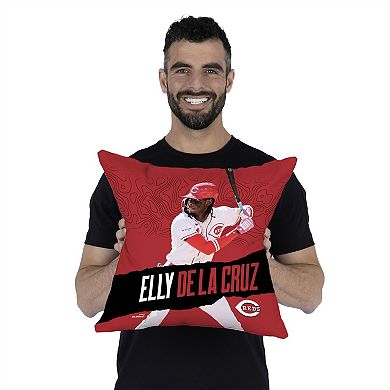 Cincinnati Reds Elly De La Cruz Throw Pillow