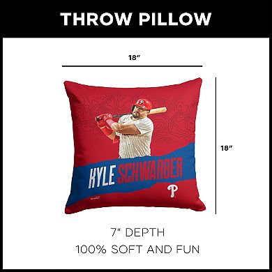 Philadelphia Phillies Kyle Schwarber Throw Pillow