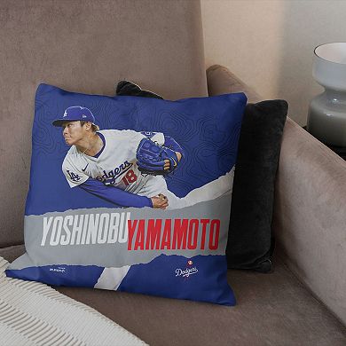 Los Angeles Dodgers Yoshinobu Yamamoto Throw Pillow