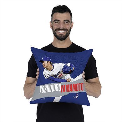 Los Angeles Dodgers Yoshinobu Yamamoto Throw Pillow