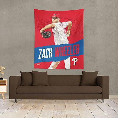 Philadelphia Phillies Zack Wheeler Printed Wall Hanging