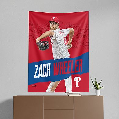 Philadelphia Phillies Zack Wheeler Printed Wall Hanging
