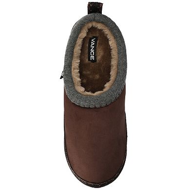 VANCE Men's Weller Warm Shearling Clog Slipper
