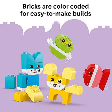 LEGO DUPLO My First 3-in-1 Creative Cute Pets 10477 Building Kit (24 Pieces)