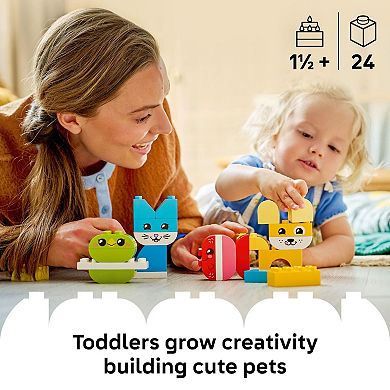 LEGO DUPLO My First 3-in-1 Creative Cute Pets 10477 Building Kit (24 Pieces)