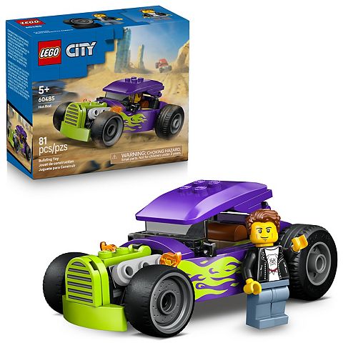 Детские конструкторы LEGO City Hot Rod Race Car 60485 Building Kit (81 Pieces)