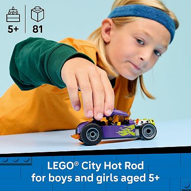 LEGO City Hot Rod Race Car 60485 Building Kit (81 Pieces)