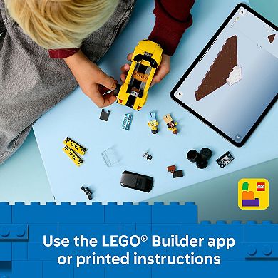 LEGO City Yellow Taxi Car 60487 Building Kit (122 Pieces)