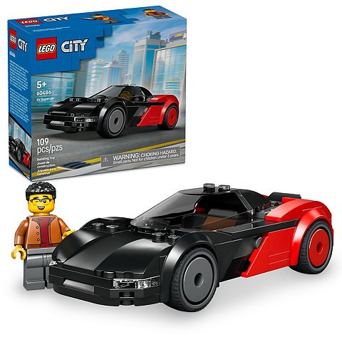 Детские конструкторы LEGO City EV Supercar 60486 Building Kit (109 Pieces)