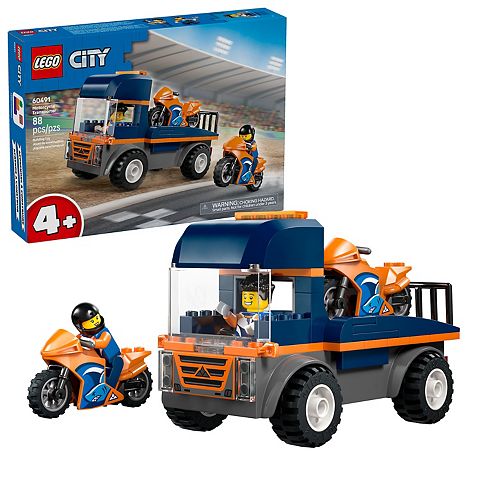 Детские конструкторы LEGO City Motorcycle Transporter 60491 Building Kit (88 Pieces)