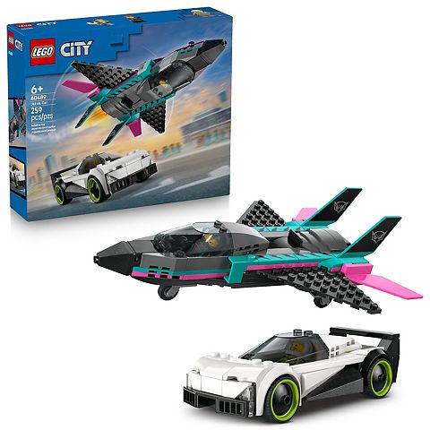 Детские конструкторы LEGO City Jet vs. Car 60489 Building Kit (259 Pieces)