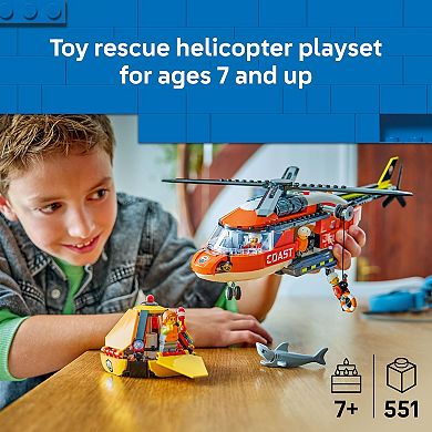 LEGO City Coast Guard Helicopter 60503 Building Kit (551 Pieces)
