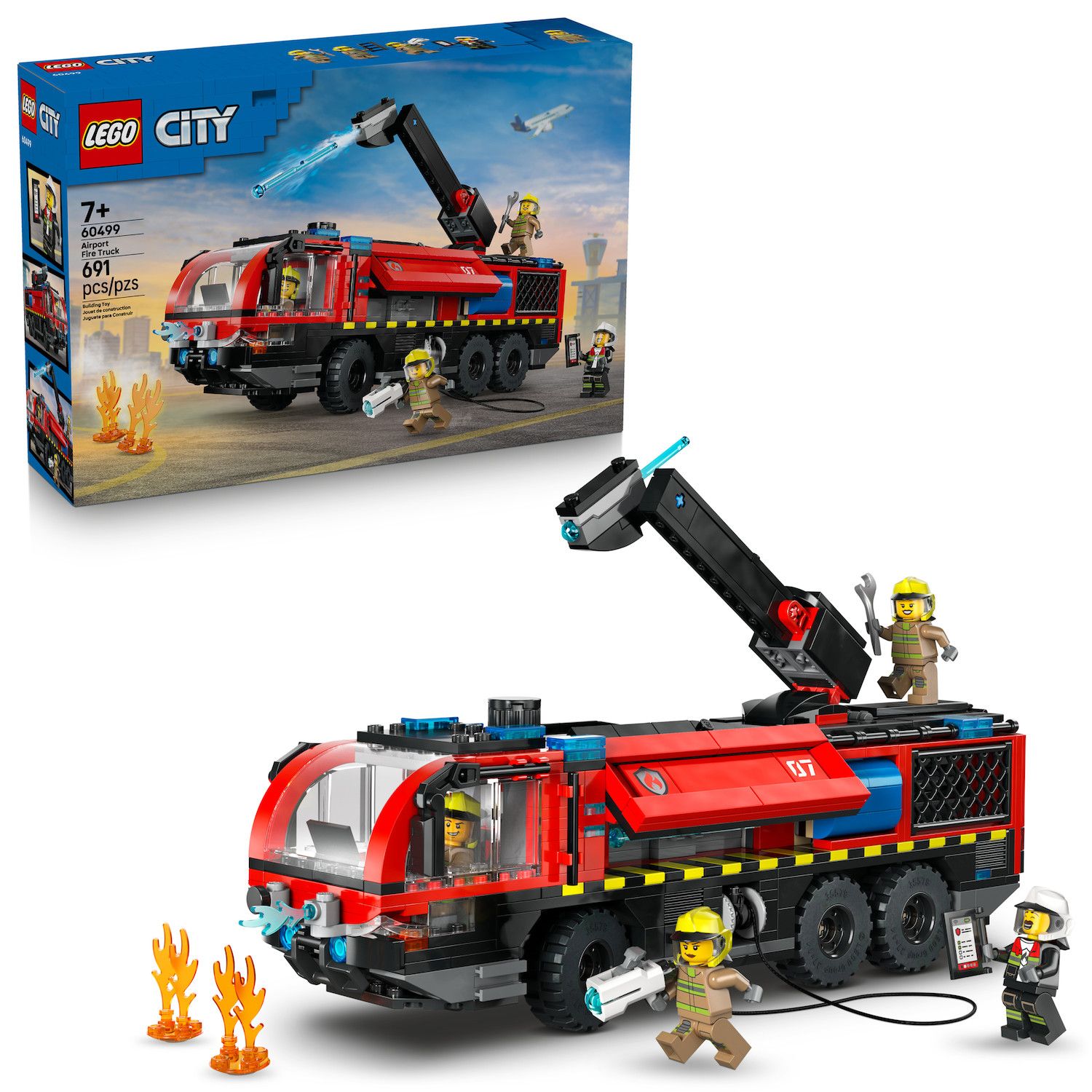 Детский конструктор LEGO City Airport Fire Truck 60499 Building Kit (691 Pieces) — фото 1