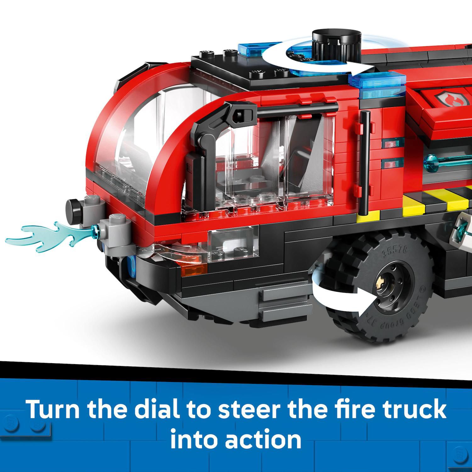 Детский конструктор LEGO City Airport Fire Truck 60499 Building Kit (691 Pieces) — фото 3