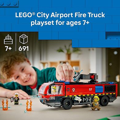 LEGO City Airport Fire Truck 60499 Building Kit (691 Pieces)