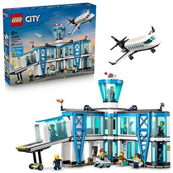 LEGO City Airport with Airplane 60502 Building Kit (887 Pieces)