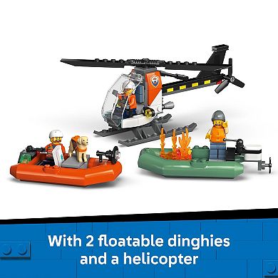 LEGO City Coast Guard Rescue Boat & Helicopter 60504 Building Kit (742 Pieces)