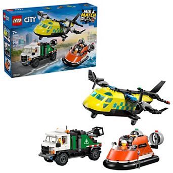 LEGO City Airplane, Service Truck & Hovercraft Remix 60505 Building Kit (990 Pieces)