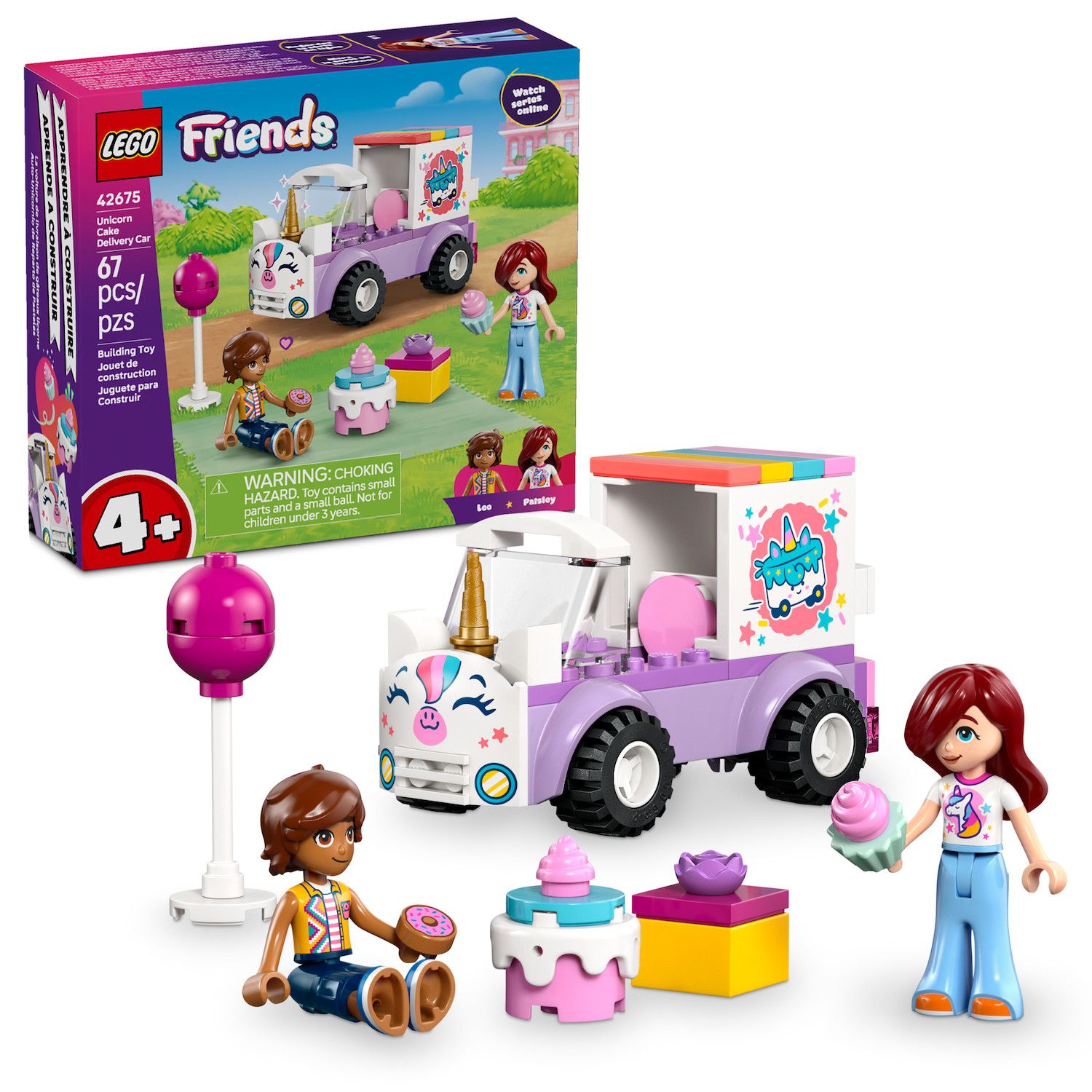 Детские конструкторы LEGO Friends Unicorn Cake Delivery Car 42675 Building Kit (67 Pieces)