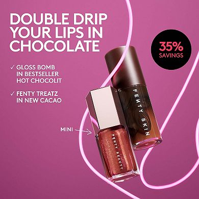Chocolit Treatz Lip Luminizer + Lip Oil Duo