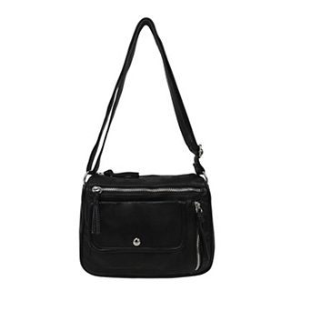 Bueno of California Clara Zip Closure Crossbody Handbag