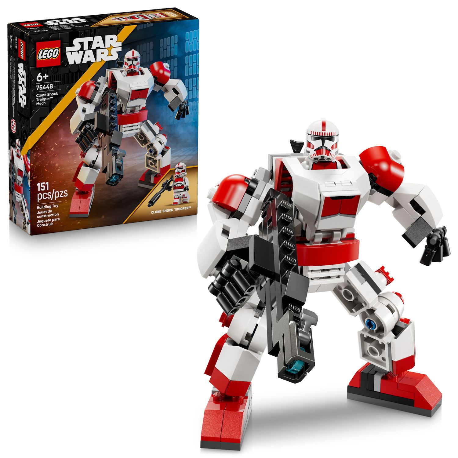 Детские конструкторы LEGO Star Wars Clone Shock Trooper Mech 75448 Building Kit (151 Pieces)