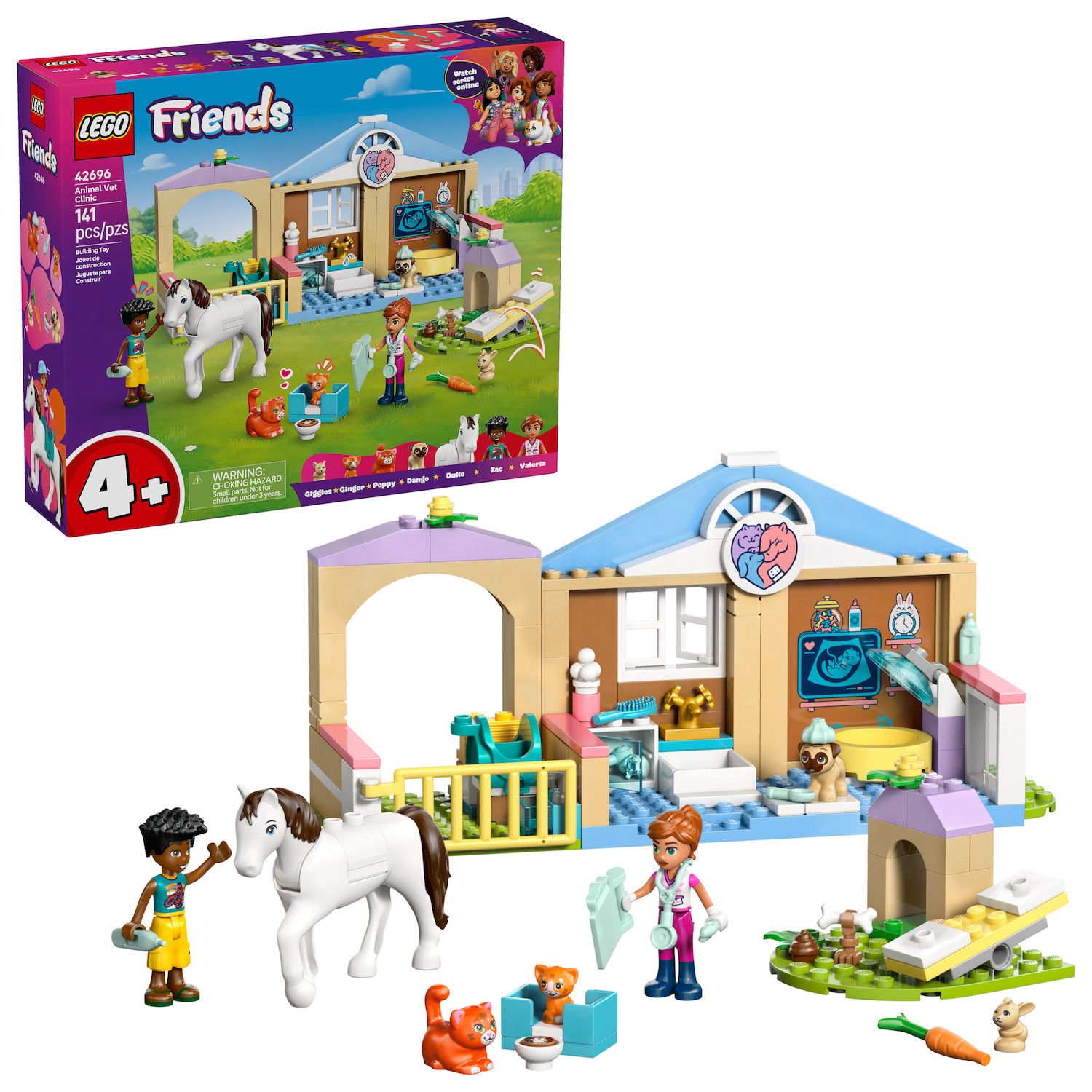 Детские конструкторы LEGO Friends Animal Vet Clinic 42696 Building Kit (141 Pieces)