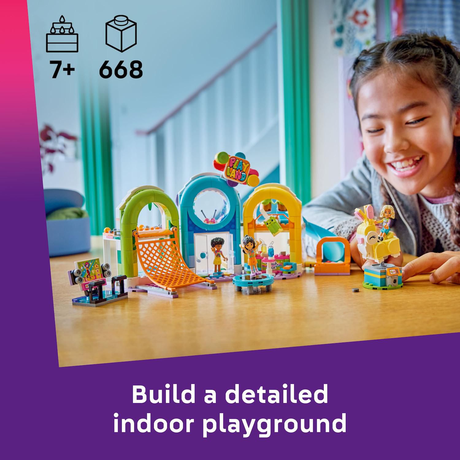 Детский конструктор LEGO Friends Fun Indoor Playground 42686 Building Kit (668 Pieces) — фото 2