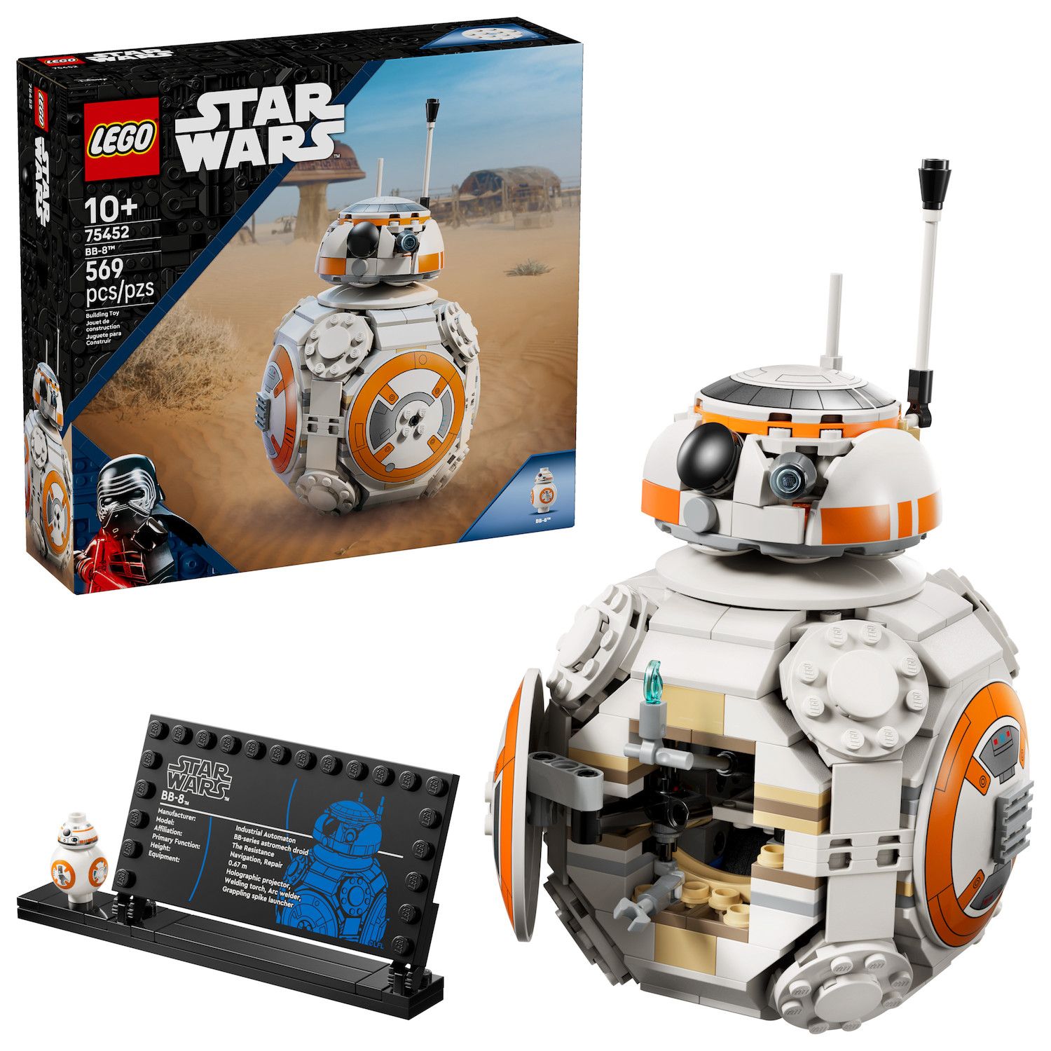 Детские конструкторы LEGO Star Wars BB-8 Astromech Droid 75452 Building Kit (569 Pieces)