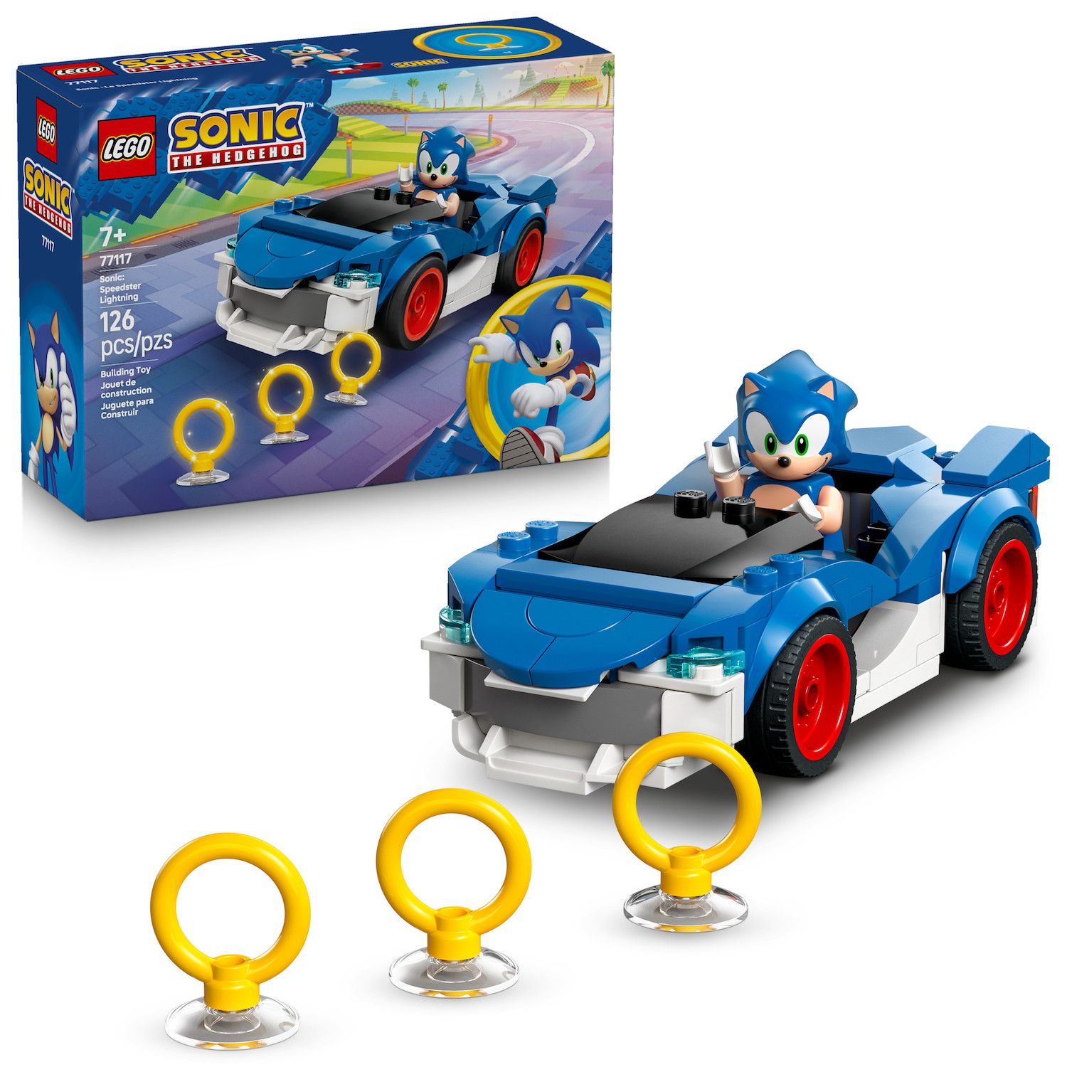Детские конструкторы LEGO Sonic the Hedgehog Sonic: Speedster Lightning 77117 Building Kit (126 Pieces)