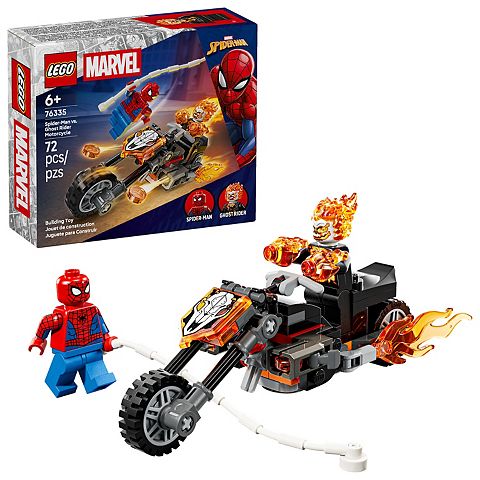 Детские конструкторы LEGO Marvel Spider-Man vs. Ghost Rider Motorcycle 76335 Building Kit (72 Pieces)