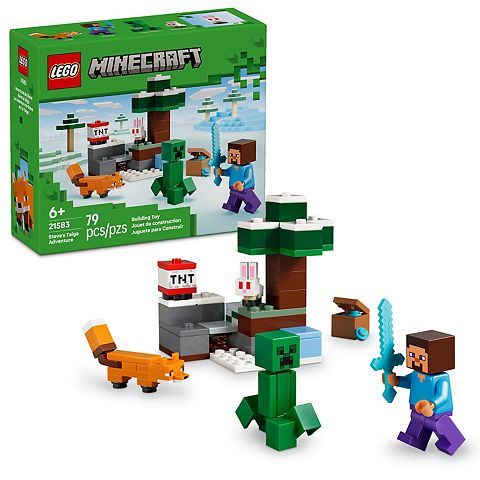 Детские конструкторы LEGO Minecraft Steve's Taiga Adventure 21583 Building Kit (79 Pieces)
