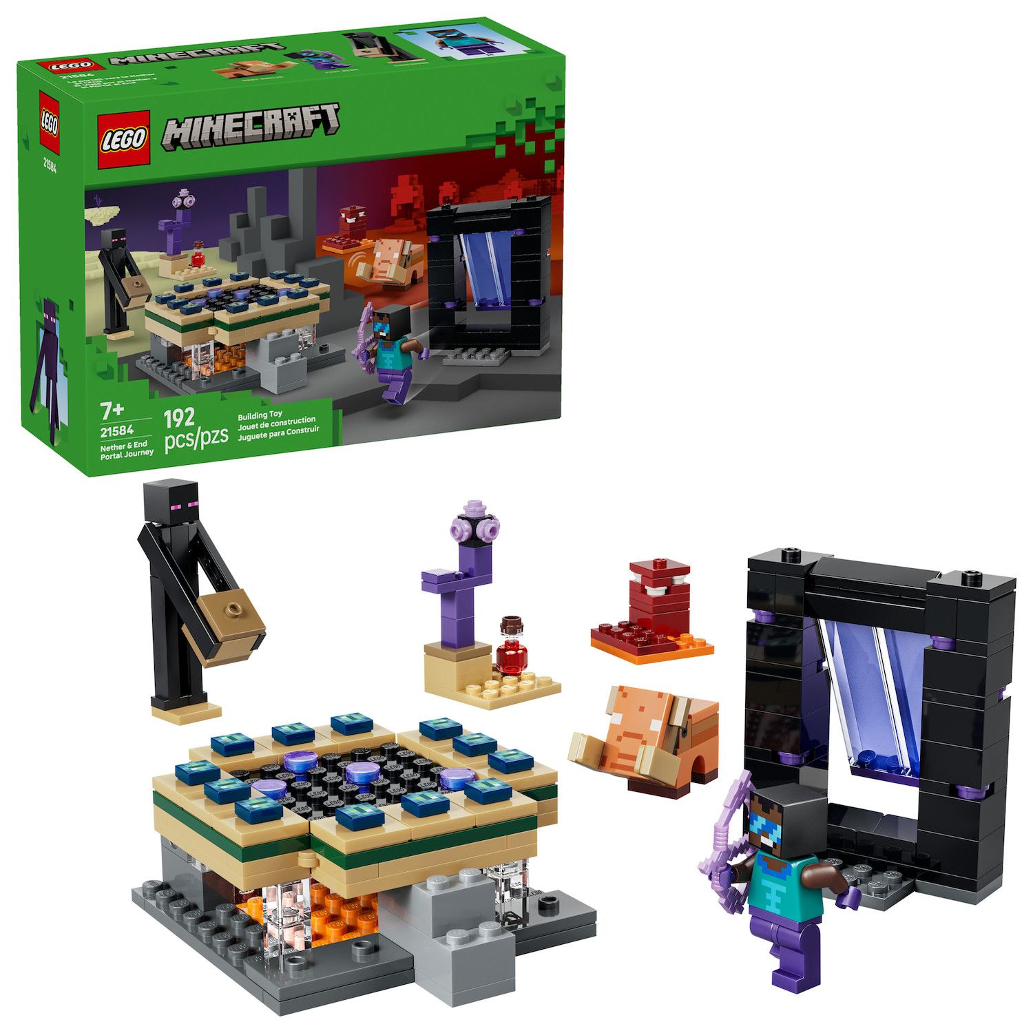 Детские конструкторы LEGO Minecraft Nether & End Portal Journey 21584 Building Kit (192 Pieces)