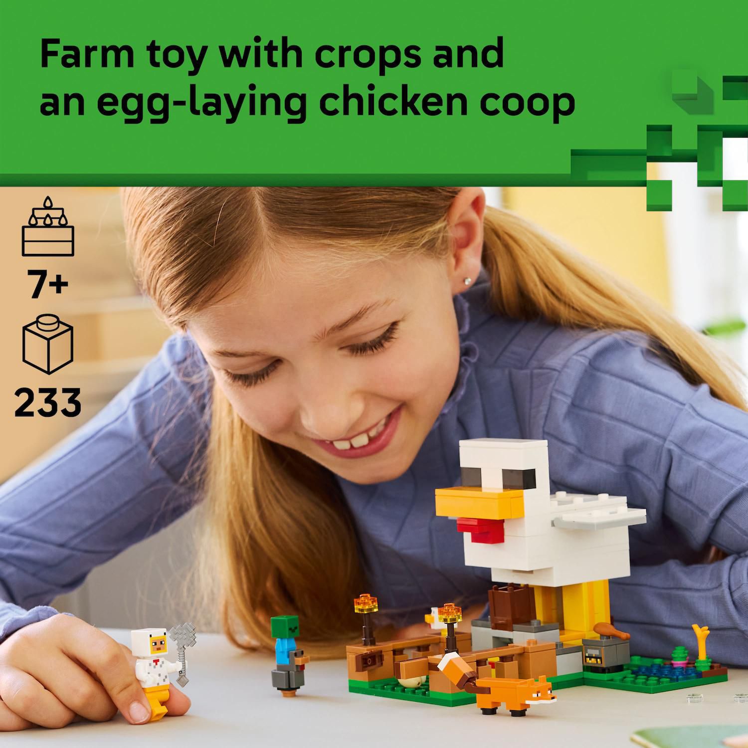 Детский конструктор LEGO Minecraft Chicken Farm 21585 Building Kit (233 Pieces) — фото 2