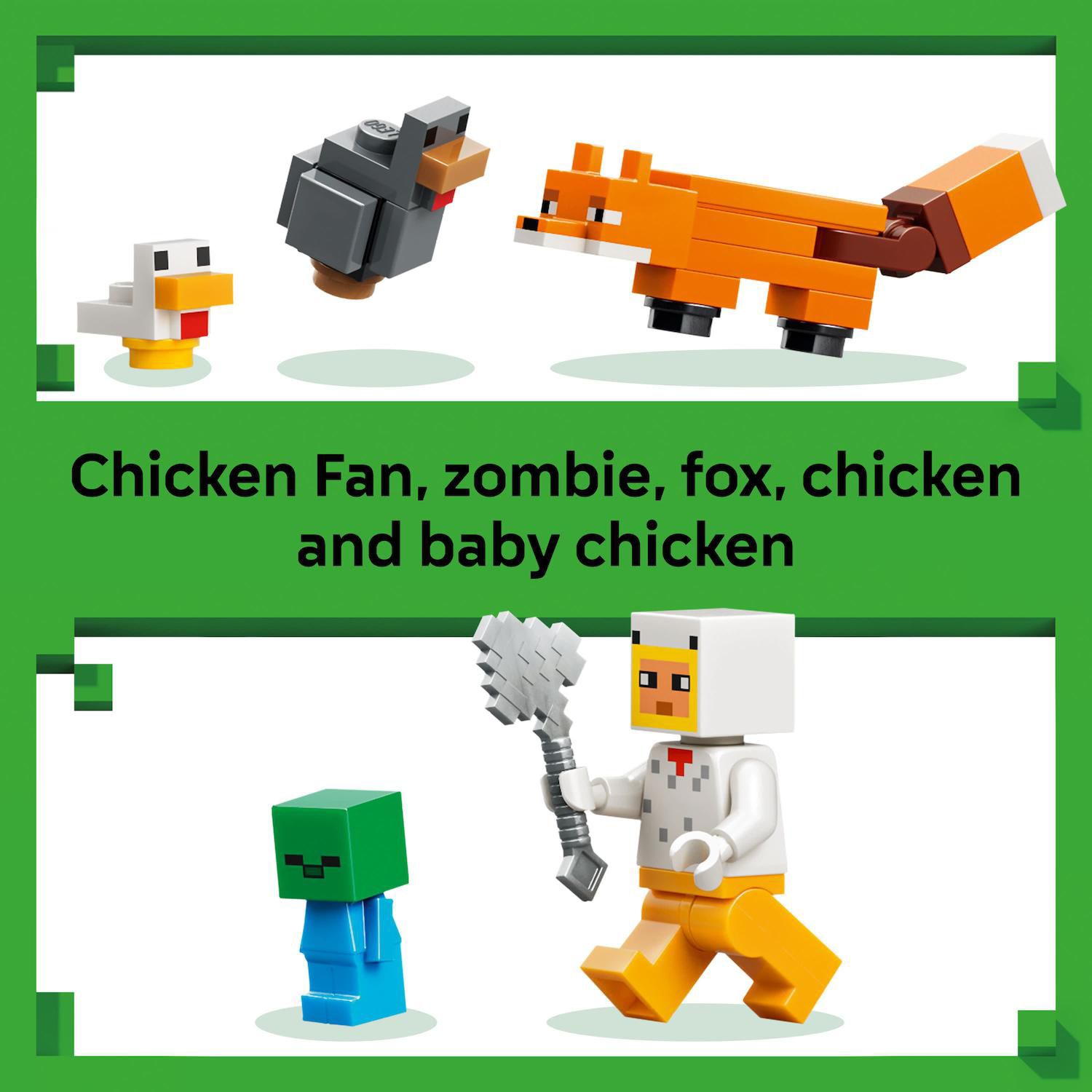 Детский конструктор LEGO Minecraft Chicken Farm 21585 Building Kit (233 Pieces) — фото 4