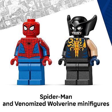 LEGO Marvel Spider-Man Car vs. Venomized Wolverine 76336 Building Kit (134 Pieces)