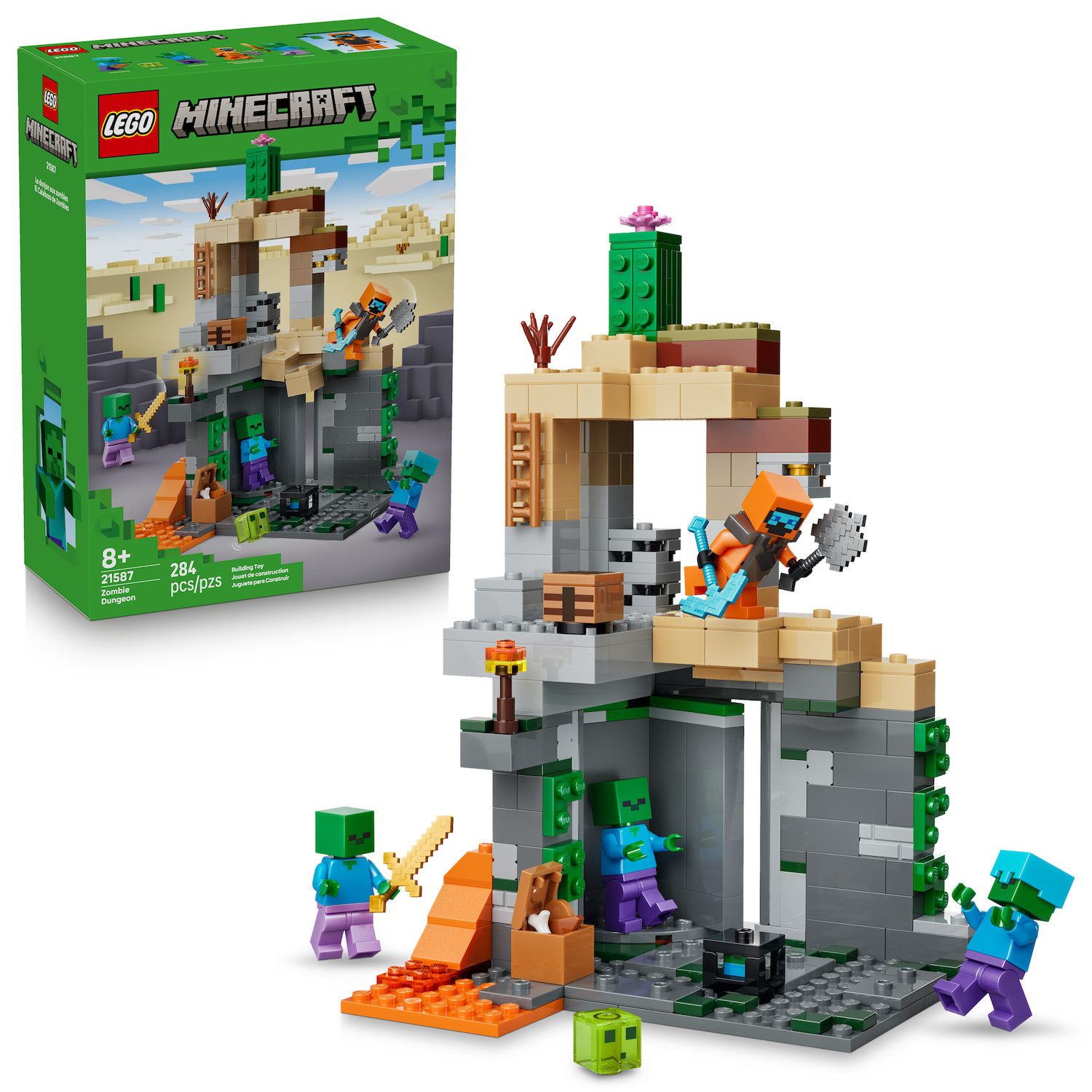 Детские конструкторы LEGO Minecraft Zombie Dungeon 21587 Building Kit (284 Pieces)