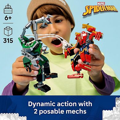 LEGO Marvel Mech Battle Spider-Man vs. Doc Ock 76338 Building Kit (315 Pieces)