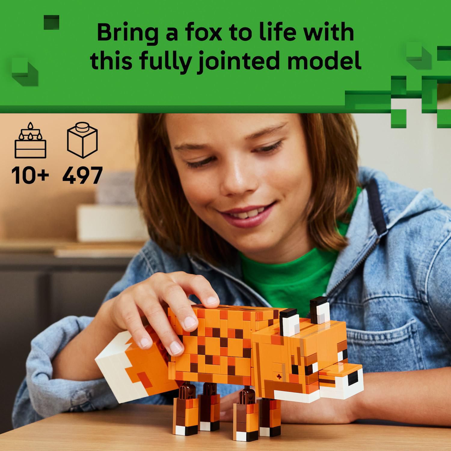 Детский конструктор LEGO Minecraft The Fox 21588 Building Kit (497 Pieces) — фото 2