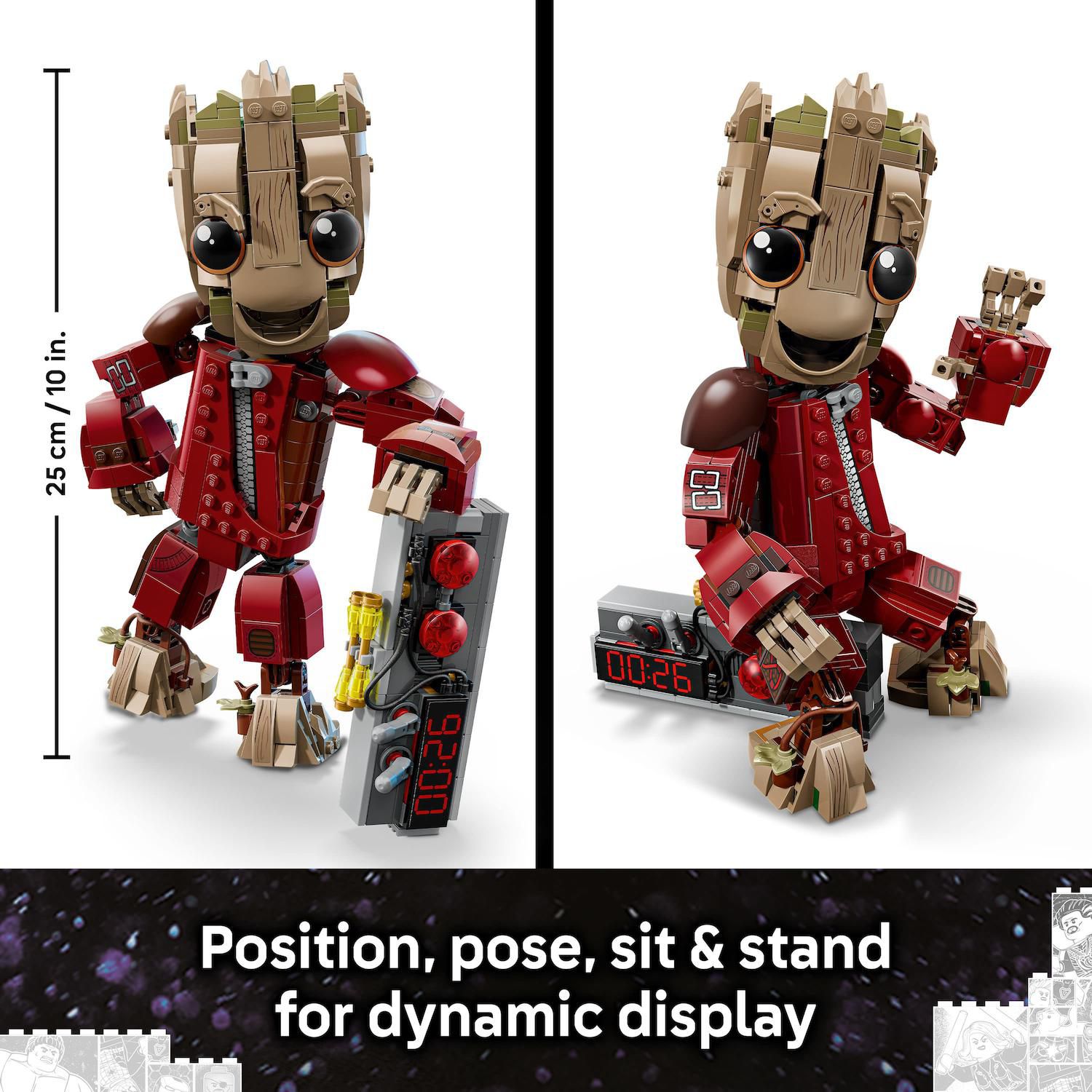 Детский конструктор LEGO Marvel Ravager Jumpsuit Groot 76341 Building Kit (604 Pieces) — фото 5
